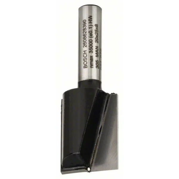 Пазовая фреза 8 мм, D1 20 мм, L 25 мм, G 56 мм Bosch 2608628390