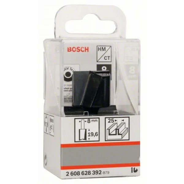 Пазовая фреза 8 мм, D1 25 мм, L 20 мм, G 51 мм Bosch 2608628392 — изображение 2