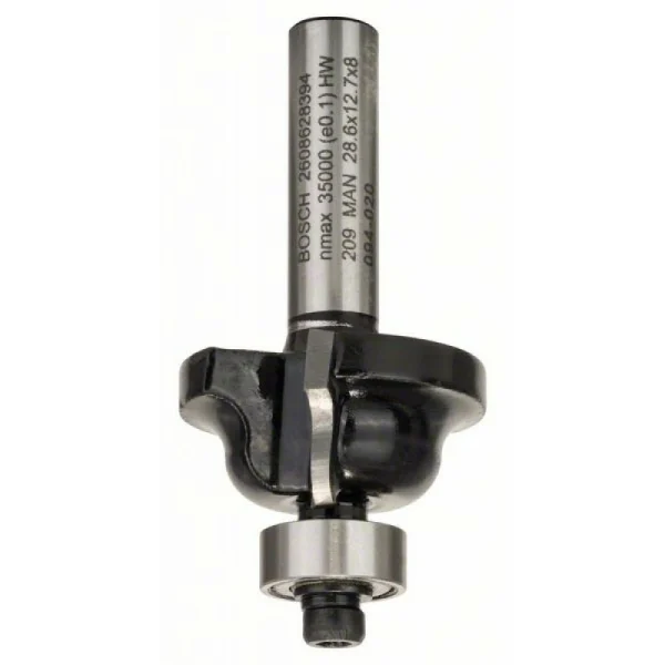 Профильная фреза B 8 мм, R1 4 мм, B 8 мм, L 12,4 мм, G 54 мм Bosch 2608628394
