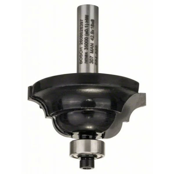 Профильная фреза D 8 мм, R1 6,3 мм, B 15 мм, L 18 мм, G 60 мм Bosch 2608628397