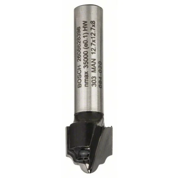 Профильная фреза H 8 мм, R1 2,4 мм, D 12,7 мм, L 12,4 мм, G 46 мм Bosch 2608628398