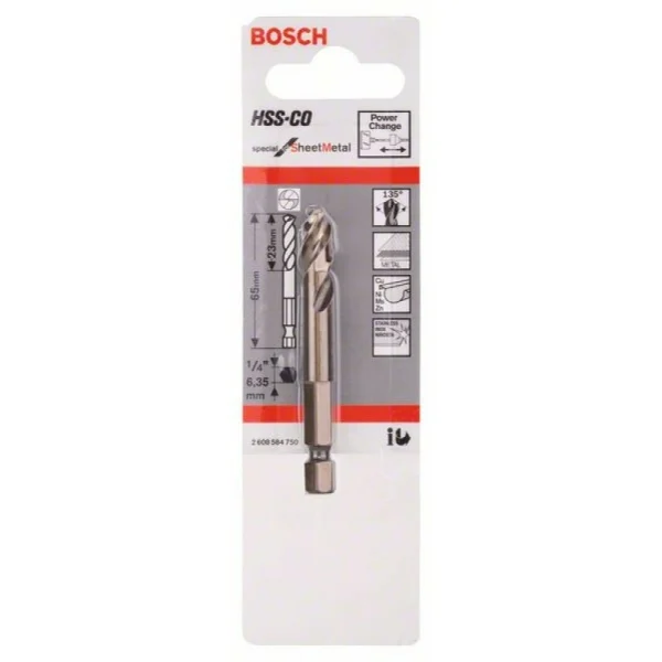 Центрующее сверло HSS-Co 65 Bosch 2608584750 — изображение 2