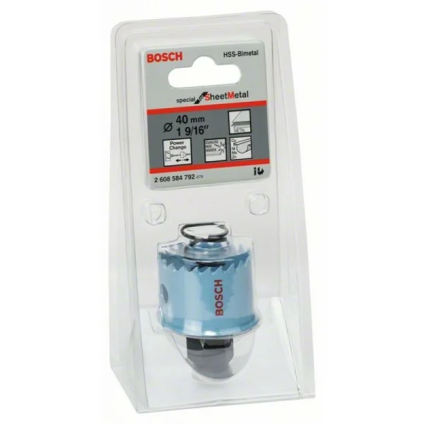 Коронка Sheet Metal 40 мм, 1 9/16' Bosch 2608584792 — изображение 2