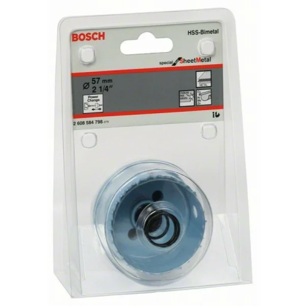 Коронка Sheet Metal 57 мм, 2 1/4' Bosch 2608584798 — изображение 2