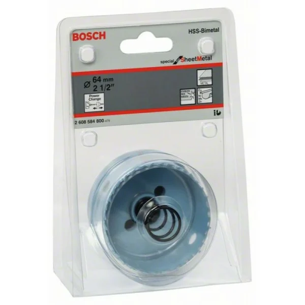 Коронка Sheet Metal 64 мм, 2 1/2' Bosch 2608584800 — изображение 2
