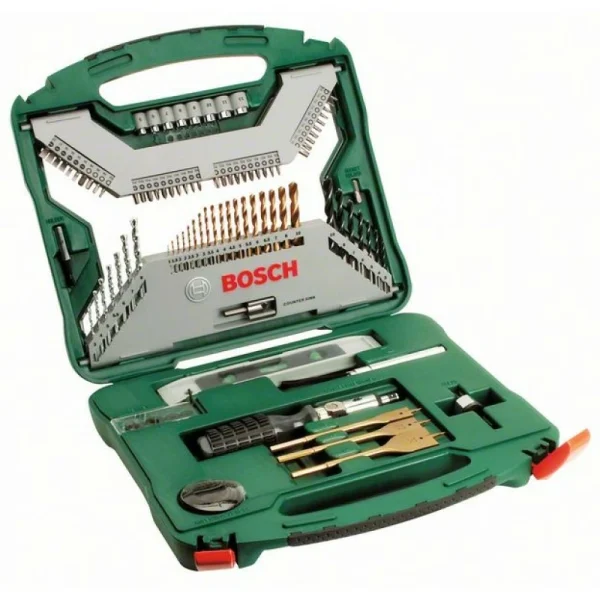 Набор из 100 предметов X-Line Titanium Bosch 2607019330
