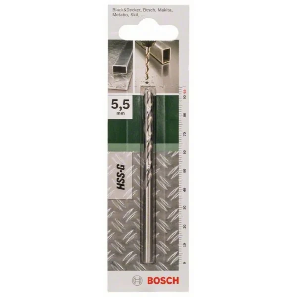 Сверло HSS-G для металла DIN 338 5,5x57x93 мм Bosch 2609255046 — изображение 2