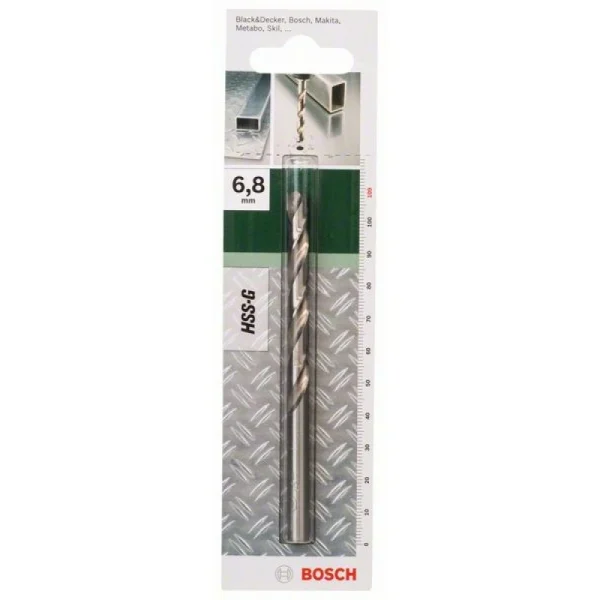 Сверло HSS-G для металла DIN 338 6,8x69x109 мм Bosch 2609255049 — изображение 2