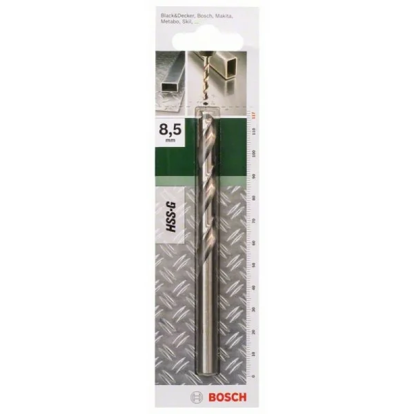 Сверло HSS-G для металла DIN 338 8,5x75x117 мм Bosch 2609255053 — изображение 2