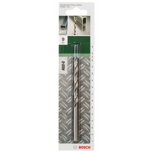 Сверло HSS-G для металла DIN 338 9,0x81x125 мм Bosch 2609255054 — изображение 2