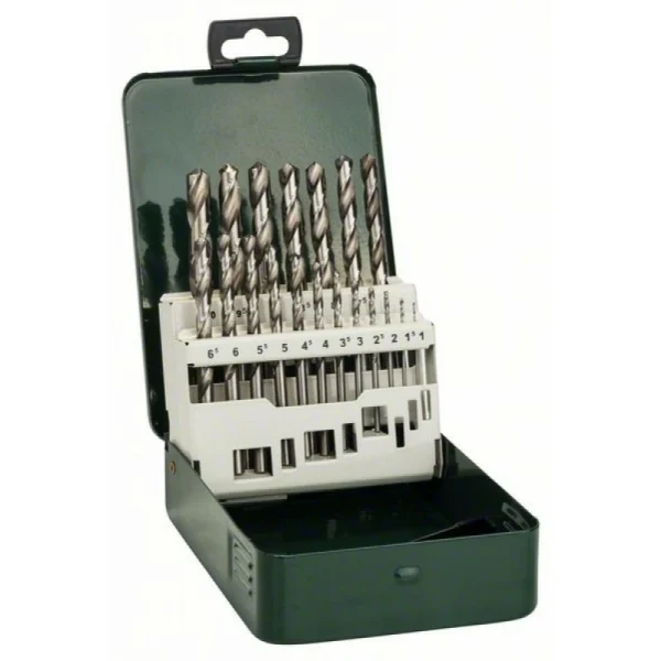 Набор из 19 сверл по металлу HSS-G, DIN 338 Bosch 2609255062