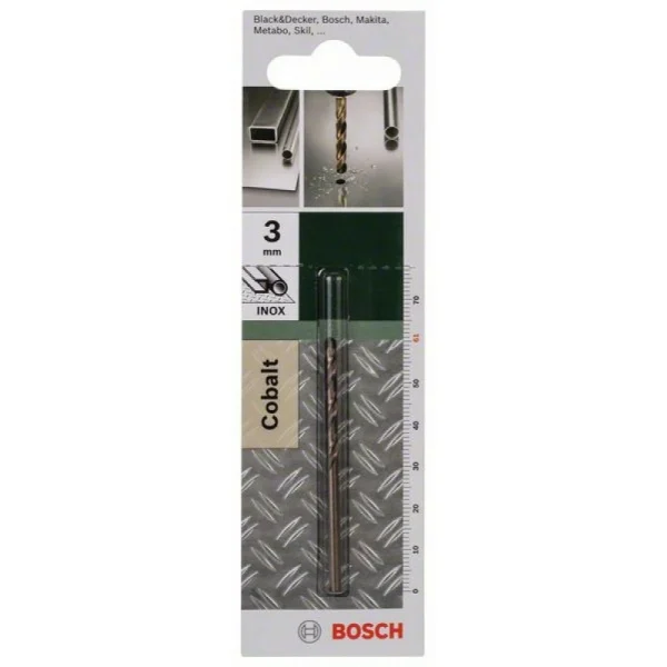 Сверло по металлу HSS-Co DIN 338 3,0x33x61 мм Bosch 2609255065 — изображение 2