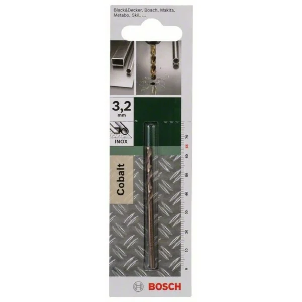 Сверло по металлу HSS-Co DIN 338 3,2x36x65 мм Bosch 2609255066 — изображение 2