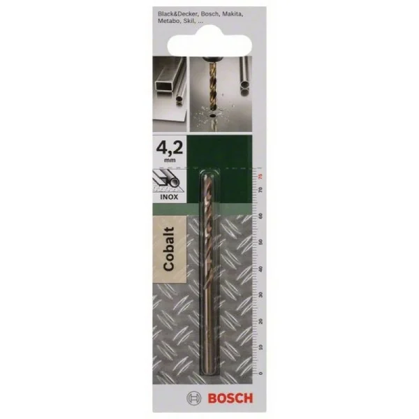 Сверло по металлу HSS-Co DIN 338 4,2x43x75 мм Bosch 2609255069 — изображение 2