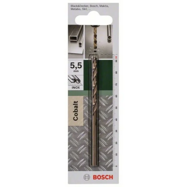 Сверло по металлу HSS-Co DIN 338 5,5x57x93 мм Bosch 2609255073 — изображение 2