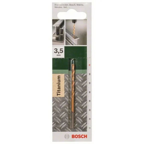 Сверло по металлу HSS-TiN DIN 338 3,5x39x70 мм Bosch 2609255094 — изображение 2