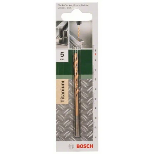Сверло по металлу HSS-TiN DIN 338 5,0x52x86 мм Bosch 2609255098 — изображение 2