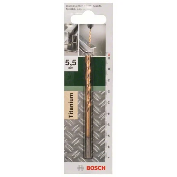 Сверло по металлу HSS-TiN DIN 338 5,5x57x93 мм Bosch 2609255099 — изображение 2