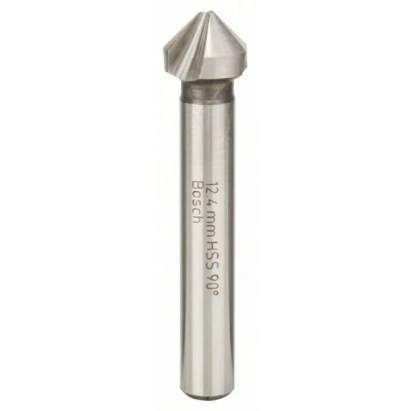Конусный зенкер HSS с 3 режущими кромками, DIN 335 12,4 мм, M6, 56 мм, 8 мм Bosch 2609255122