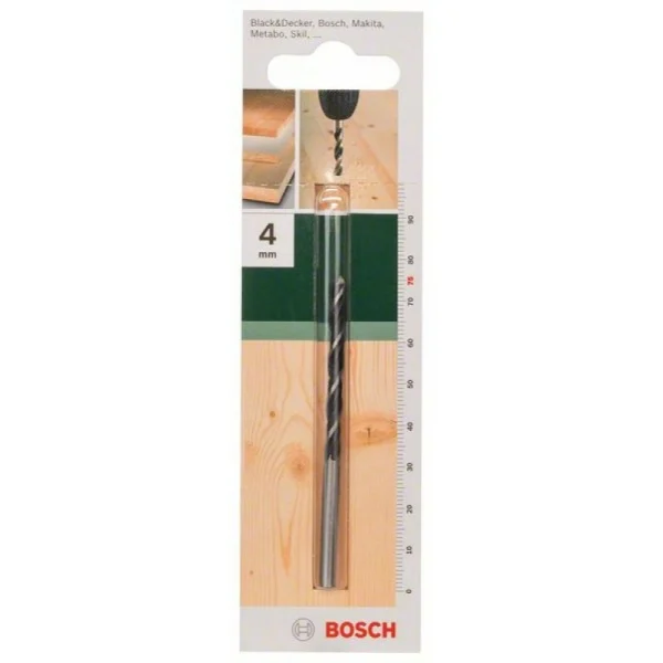 Спиральные сверла по древесине 4,0x45x75 мм Bosch 2609255201 — изображение 2