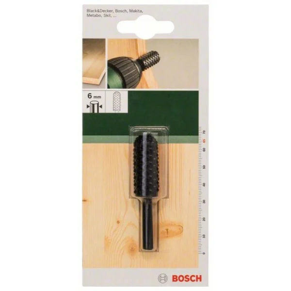 Рашпиль по дереву, цилиндрический круглый 13,0x35x65 мм Bosch 2609255299 — изображение 2
