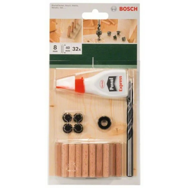 Набор из 32 анкеров 8 мм, 40 мм Bosch 2609255306 — изображение 2