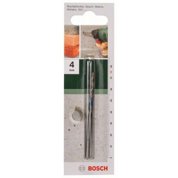 Сверло по бетону по ISO 5468 4,0x40x75 мм, d 3,8 Bosch 2609255401 — изображение 2