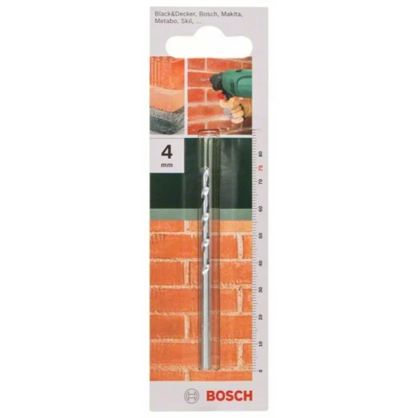 Сверло по камню ISO 5468 4,0x40x75 мм, d 3,2 Bosch 2609255420 — изображение 2