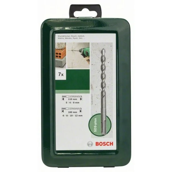 Набор из 7 буров SDS-plus Bosch 2609255543 — изображение 2