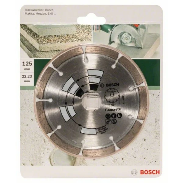 Алмазный диск по бетону 125x22x1,7x7,0 мм Bosch 2609256414 — изображение 2