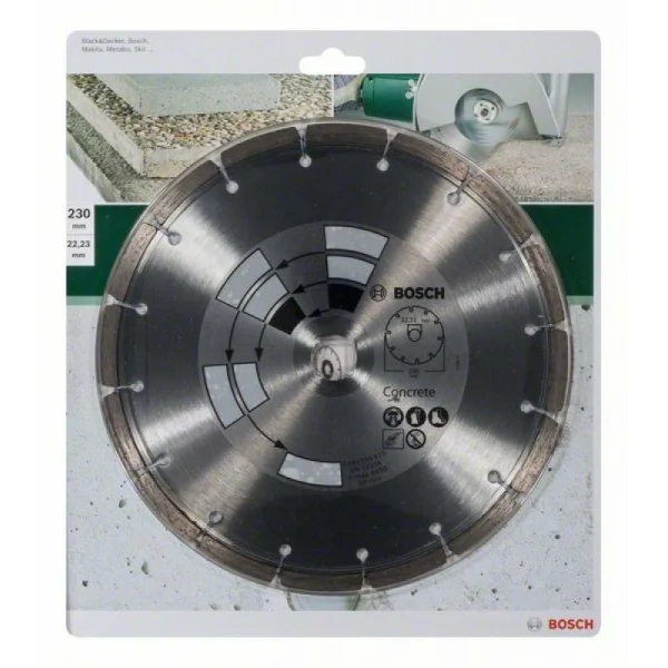 Алмазный диск по бетону 230x22x2,4x7,0 мм Bosch 2609256415 — изображение 2