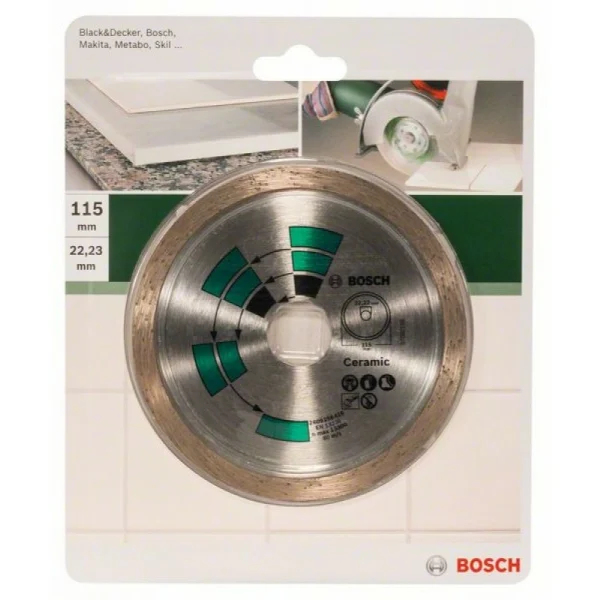 Алмазный диск по керамической плитке 115x22x1,7x5,0 мм Bosch 2609256416 — изображение 2