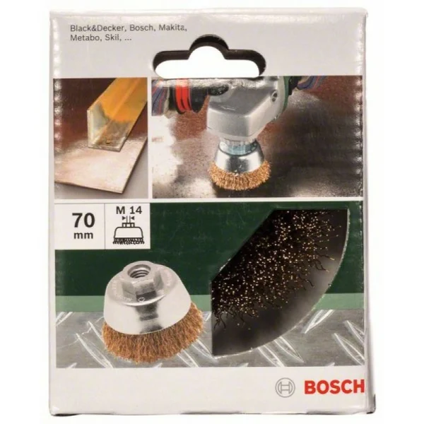 Чашечная щетка 70 мм, 0,3 мм, 12000 об/мин Bosch 2609256500 — изображение 2