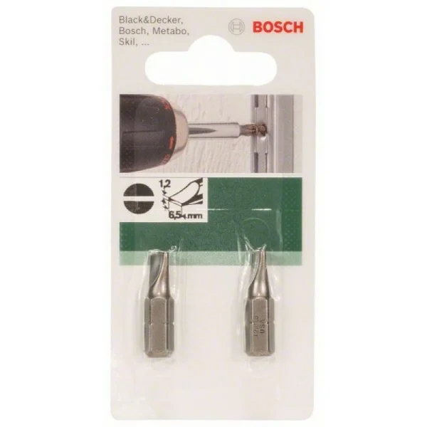 Насадка-бита Standard для шурупов с прямым шлицем (S) 1,2x6,5, 25 мм Bosch 2609255911 — изображение 3