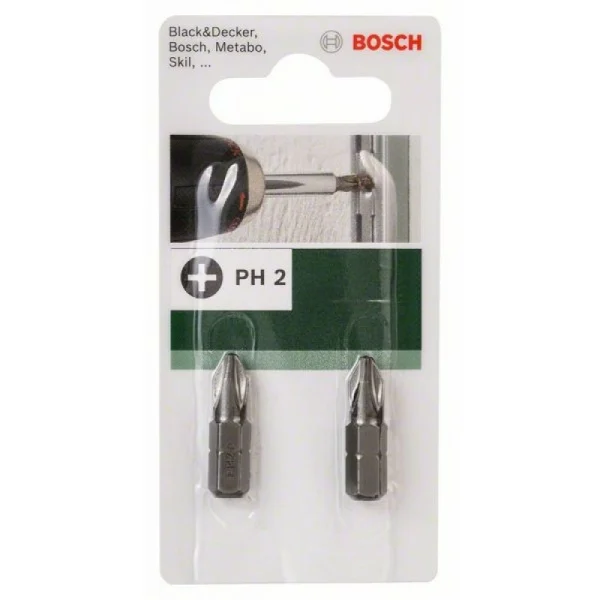 Бита Standard PH PH 2, 25 мм Bosch 2609255914 — изображение 3