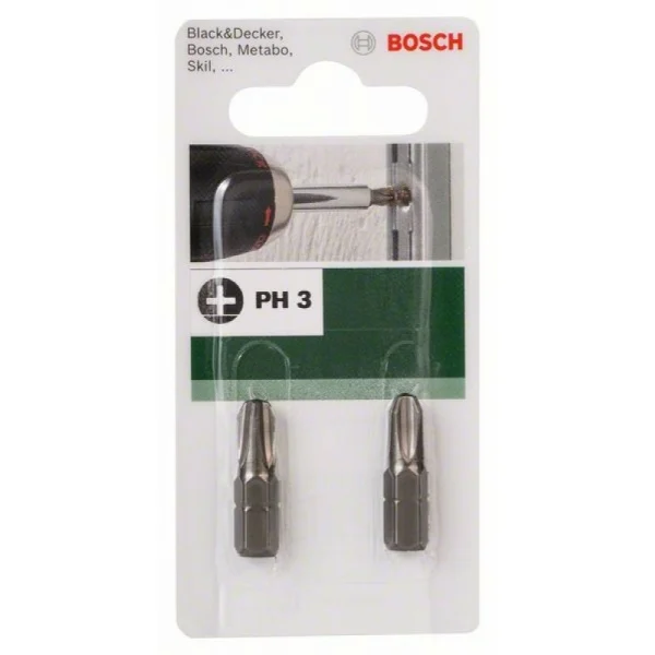 Бита Standard PH PH 3, 25 мм Bosch 2609255915 — изображение 3