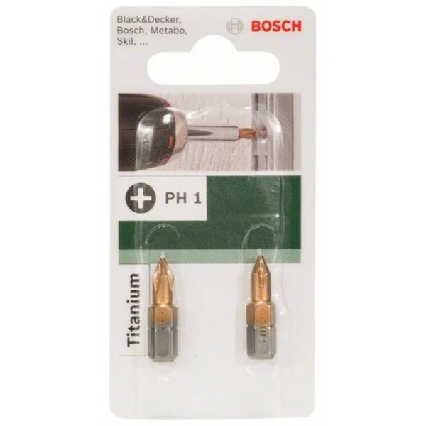 Бита Titanium PH PH 1, 25 мм Bosch 2609255916 — изображение 3
