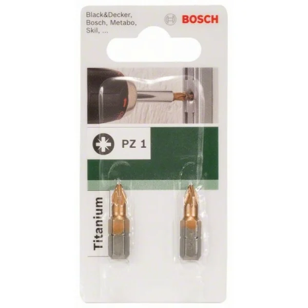 Бита Titanium PZ PZ 1, 25 мм Bosch 2609255925 — изображение 3