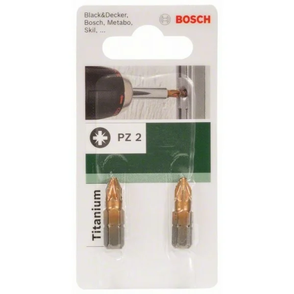 Бита Titanium PZ PZ 2, 25 мм Bosch 2609255926 — изображение 3