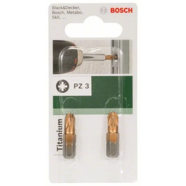 Бита Titanium PZ PZ 3, 25 мм Bosch 2609255927 — изображение 3