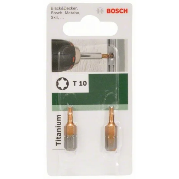 Бита Titanium T T 10, 25 мм Bosch 2609255940 — изображение 3