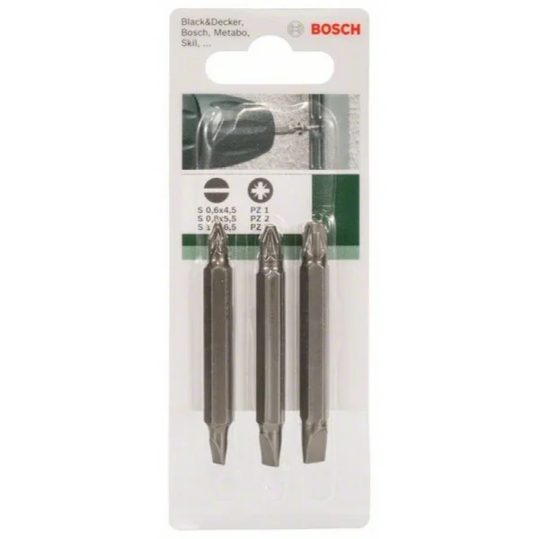 Набор из 3 двухсторонних насадок Bosch 2609255958 — изображение 4