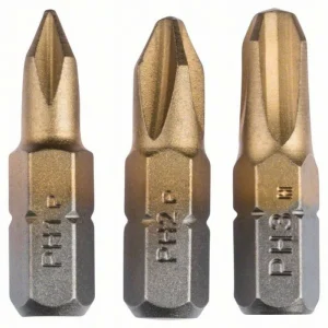 Набор из 3 насадок-бит Titanium (PH)