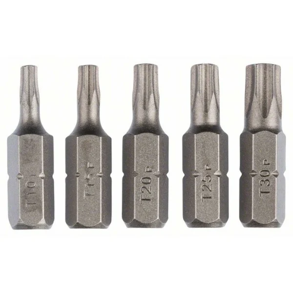 Набор из 5 насадок-бит Standard для шурупов с внутренним шлицем Torx 25 мм Bosch 2609255970