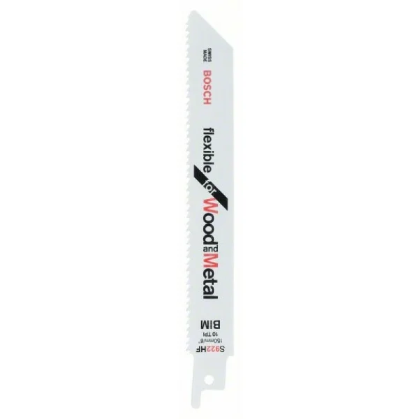 Биметаллическое пильное полотно S 922 HF Flexible for Wood and Metal Bosch 2609256711