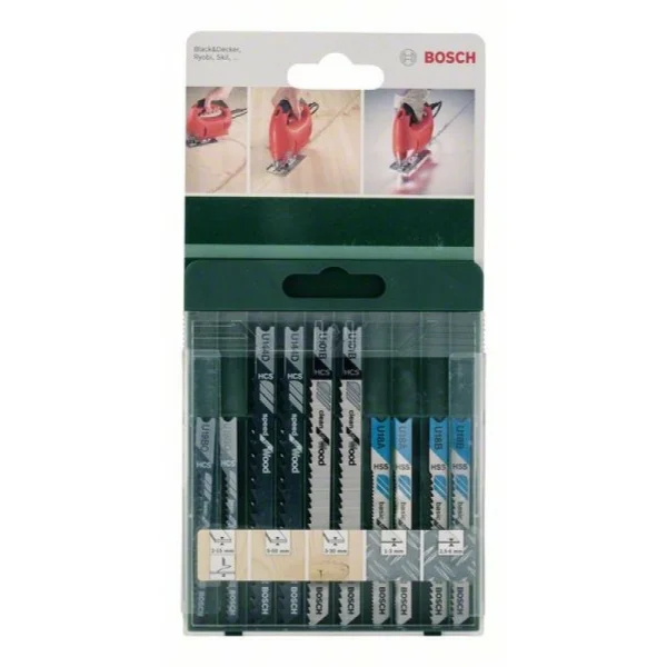 Набор из 10 пильных полотен с U-образным хвостовиком Bosch 2609256776 — изображение 2