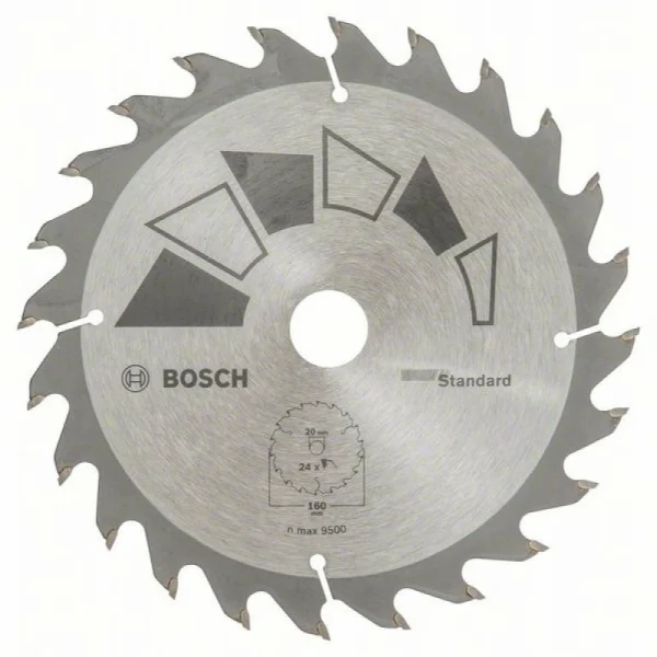 Пильный диск STANDARD 160x20x2,2 мм, 24 Bosch 2609256810