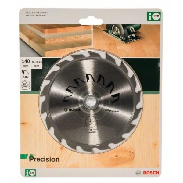 Пильный диск PRECISION 140x20x2,5 мм, 18 Bosch 2609256849 — изображение 2