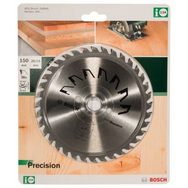 Пильный диск PRECISION 150x20x2,5 мм, 36 Bosch 2609256853 — изображение 2