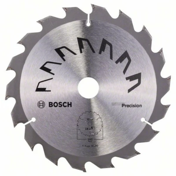 Пильный диск PRECISION 160x20x2,5 мм, 18 Bosch 2609256855